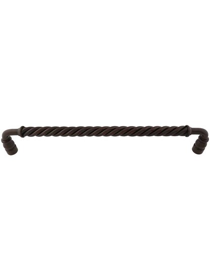 Twisted Bar Pull - 12 inch Center-to-Center in Patina Rouge.